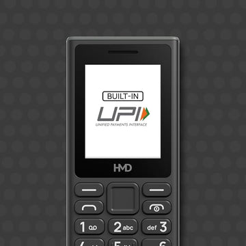HMD 105 Keypad Phone with Built-in UPI App, Phone Talker, Long-Lasting Battery, Wireless FM Radio