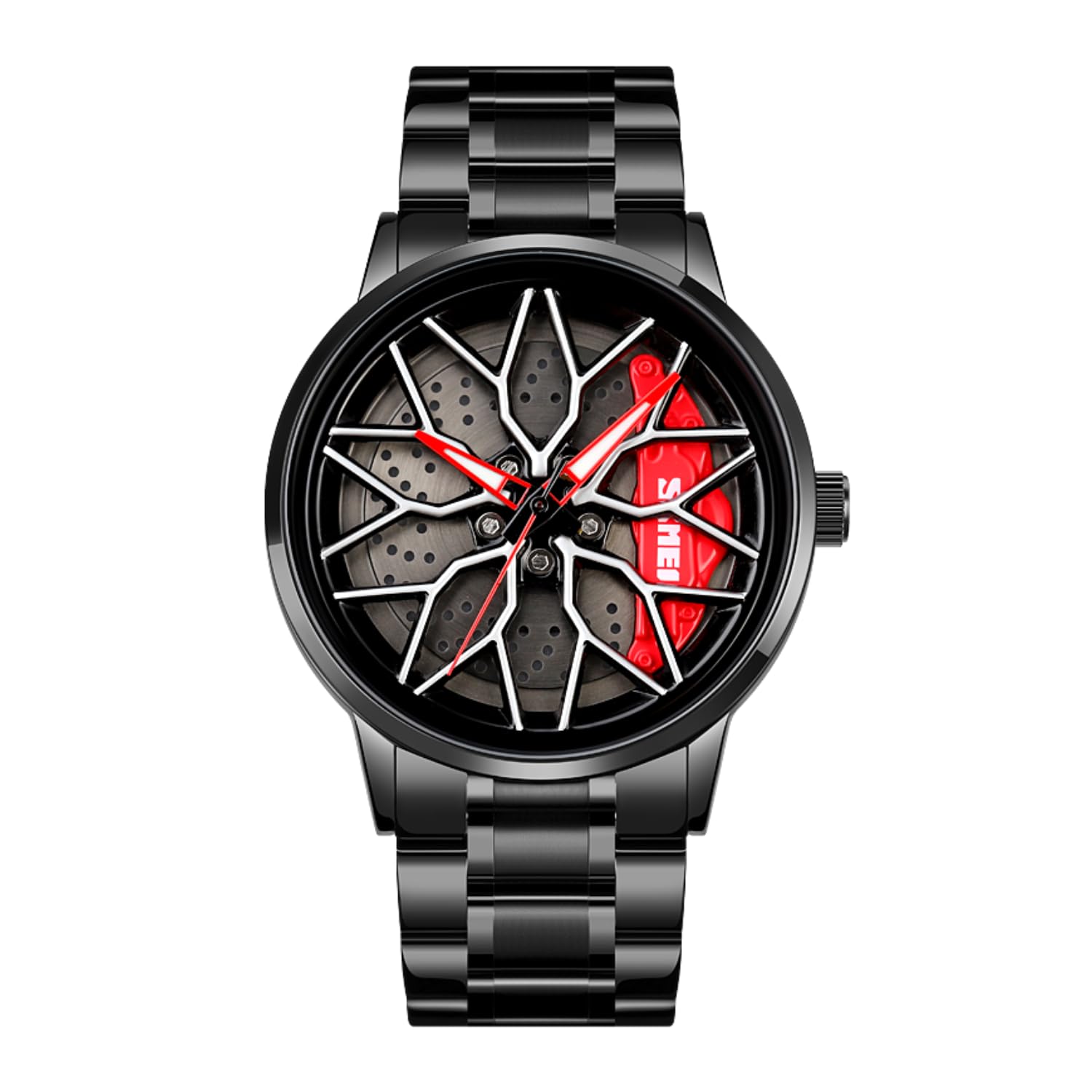 SKMEI Men's Watch New Wheels Rolling Creative Fashion Che Youhui League Fans Butterfly Double Snap Gift Wristwatch - 1990