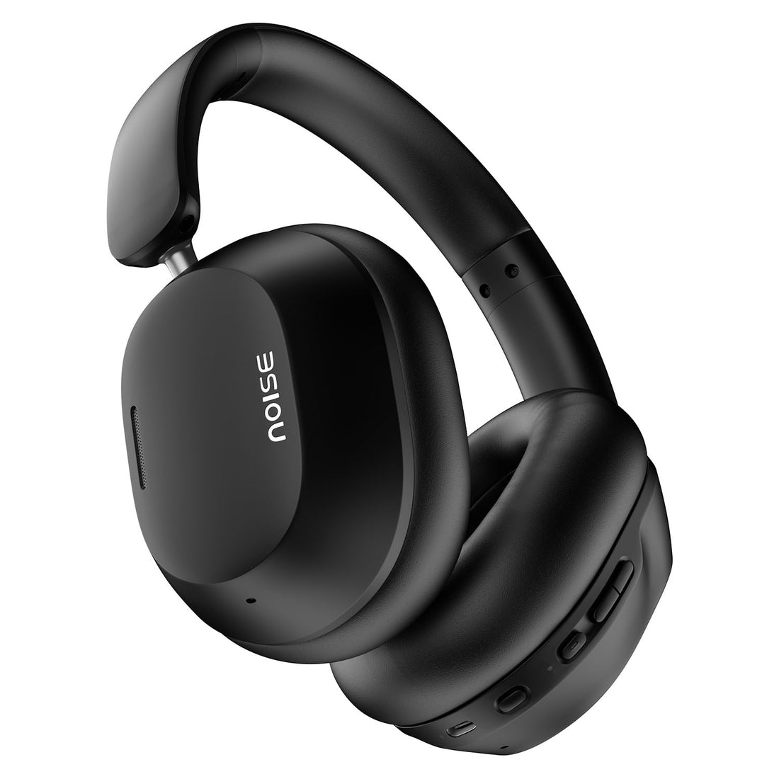 Noise Newly Launched Airwave Max 5 Wireless Over-Ear Headphones with Adaptive Hybrid ANC (up to 50dB), HFA Tech, 80H Playtime, Dual Pairing(Carbon Black)