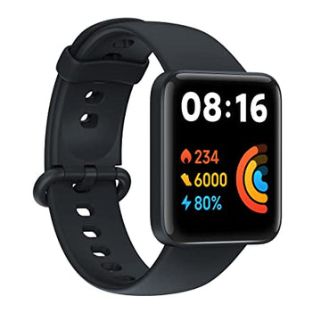 Redmi Watch 2 Lite - 3.94 cm Large HD Edge Display, Multi-System Standalone GPS, Continuous SpO2, Stress & Sleep Monitoring, 24x7 HR, 5ATM, 120+ Watch Faces, 100+ Sports Modes, Women’s Health, Black