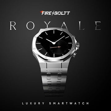Fire-Boltt Royale Luxury Stainless Steel Smart Watch 1.43” AMOLED Display, Always On Display, 750 NITS Peak Brightness 466 * 466 px Resolution. Bluetooth Calling, IP67, 75Hz Refresh Rate
