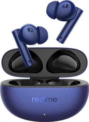 realme Buds Air 5 Truly Wireless in-Ear Earbuds with 50dB ANC, 12.4mm Mega Titanized Dynamic Bass Driver, Upto 38Hrs Battery with Fast Charging & 45ms Ultra-Low Latency for Gaming (Deep Sea Blue)