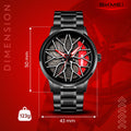 SKMEI Men's Watch New Wheels Rolling Creative Fashion Che Youhui League Fans Butterfly Double Snap Gift Wristwatch - 1990
