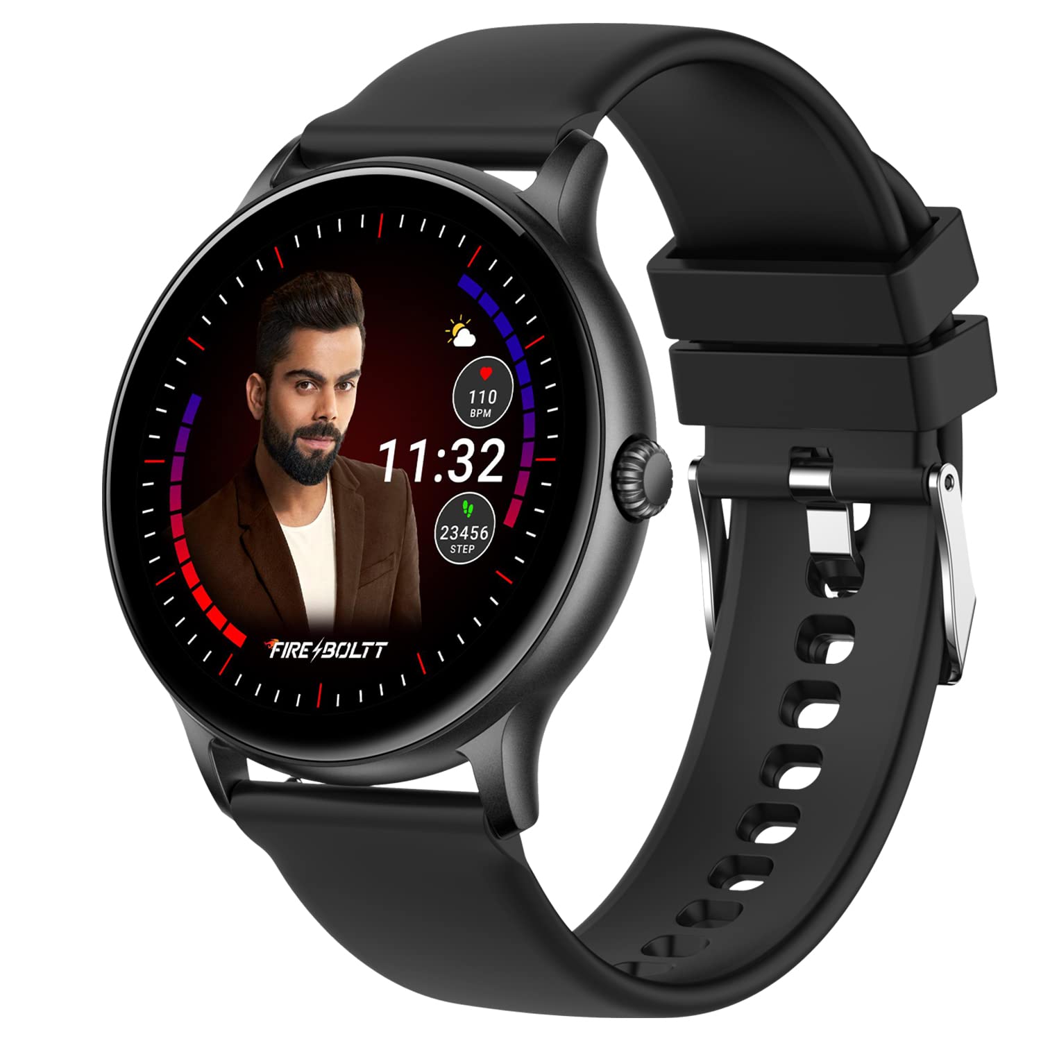 FireBoltt Phoenix Bluetooth Calling Smartwatch 1.3" 240*240 PX High Res with 120+ Sports Modes, SpO2, Heart Rate Monitoring & IP68 Rating