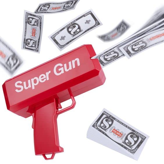 Supreme Super Cash Gun for Weddings, Anniversary, Birthday Parties, Kitty Parties and Fun.