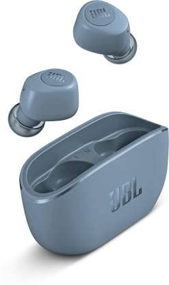 JBL Wave 100TWS Bluetooth Headset  (Blue, True Wireless)