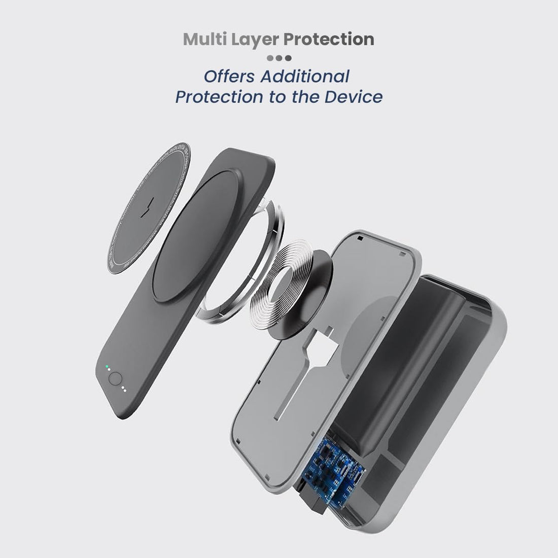 Toreto Eon Mag Wireless 5000 mAh Sleek Power Bank Battery Pack 18W Type-C, 15W Magnatic Charging,with Strong Magnetic Hold Compatible Devices Like,14 Pro max, 14 Pro, 14 Plus, 13Pro max, 12Pro Max