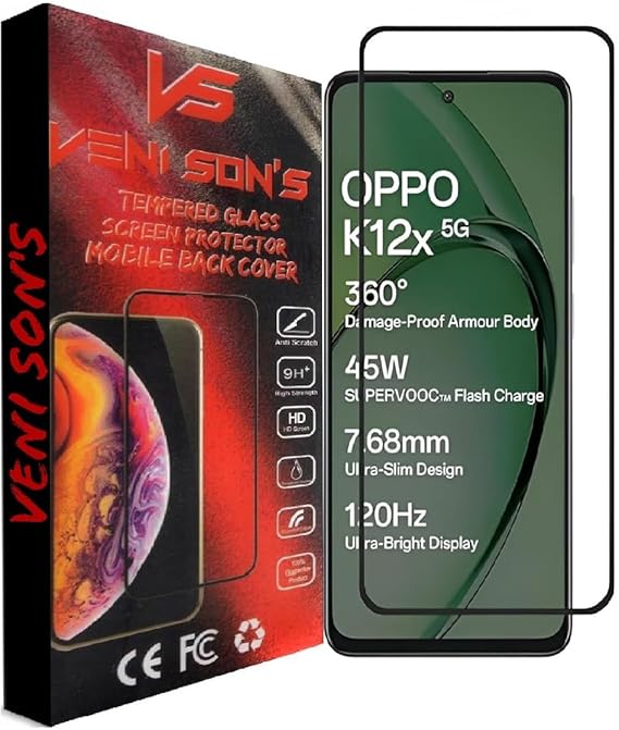 VENI SON'S HD Scratch, Tear Resistant Edge-To-Edge Protector Tempered Glass Screen Protector Guard