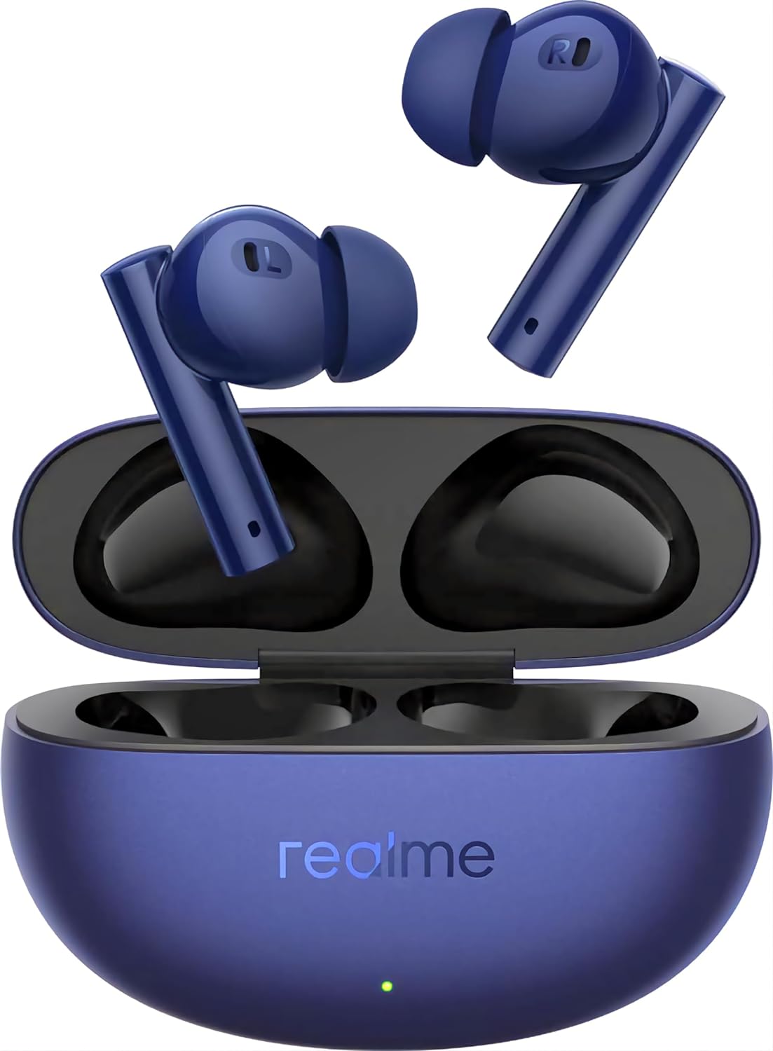 realme Buds Air 5 Truly Wireless in-Ear Earbuds with 50dB ANC, 12.4mm Mega Titanized Dynamic Bass Driver, Upto 38Hrs Battery with Fast Charging & 45ms Ultra-Low Latency for Gaming (Deep Sea Blue)