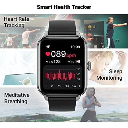 FireBoltt Ninja Calling 1.69" Full Touch Bluetooth Calling Smartwatch with 30 Sports Mode, SpO2, Heart Rate Monitoring & AI Voice Assistant (Metal Grey)