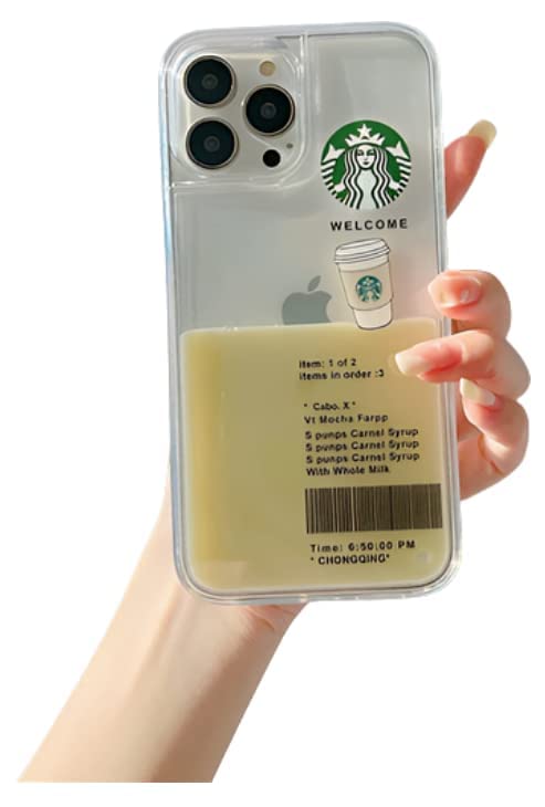 starbcuks Liquid Coffee Floating Cup case for iPhone Models