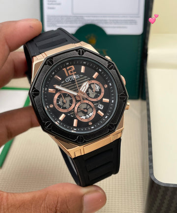 A strikingly bold chronograph watch by GUESS